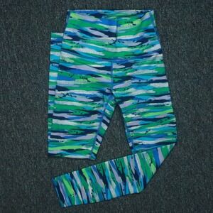 Lululemon Pants‎ Womens 4 Blue Green Yoga Leggings Stretch Activewear Cropped